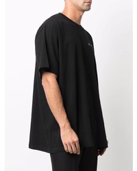 schwarzes T-Shirt mit einem Rundhalsausschnitt von Off-White