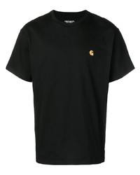 schwarzes T-Shirt mit einem Rundhalsausschnitt von Carhartt WIP