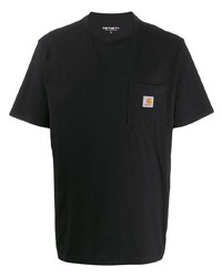 schwarzes T-Shirt mit einem Rundhalsausschnitt von Carhartt WIP