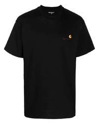 schwarzes T-Shirt mit einem Rundhalsausschnitt von Carhartt WIP
