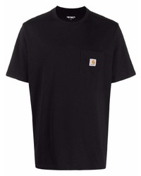 schwarzes T-Shirt mit einem Rundhalsausschnitt von Carhartt WIP