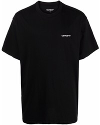 schwarzes T-Shirt mit einem Rundhalsausschnitt von Carhartt WIP