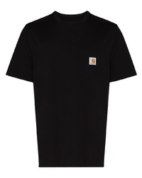 schwarzes T-Shirt mit einem Rundhalsausschnitt von Carhartt WIP