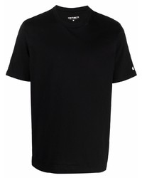 schwarzes T-Shirt mit einem Rundhalsausschnitt von Carhartt WIP