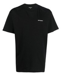 schwarzes T-Shirt mit einem Rundhalsausschnitt von Carhartt WIP