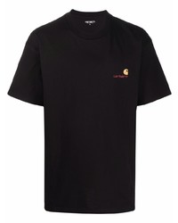 schwarzes T-Shirt mit einem Rundhalsausschnitt von Carhartt WIP