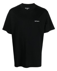 schwarzes T-Shirt mit einem Rundhalsausschnitt von Carhartt WIP