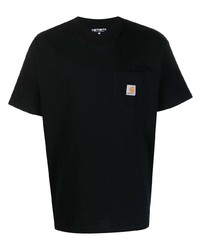 schwarzes T-Shirt mit einem Rundhalsausschnitt von Carhartt WIP