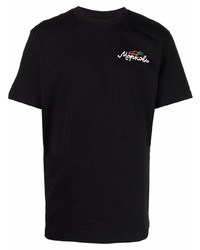schwarzes T-Shirt mit einem Rundhalsausschnitt von Carrots
