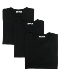 schwarzes T-Shirt mit einem Rundhalsausschnitt von CDLP