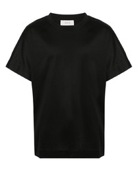 schwarzes T-Shirt mit einem Rundhalsausschnitt von Cerruti 1881