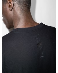 schwarzes T-Shirt mit einem Rundhalsausschnitt von Y-3