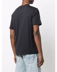 schwarzes T-Shirt mit einem Rundhalsausschnitt von Levi's