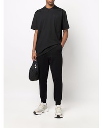 schwarzes T-Shirt mit einem Rundhalsausschnitt von Y-3