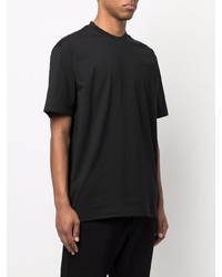 schwarzes T-Shirt mit einem Rundhalsausschnitt von Y-3