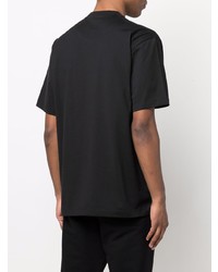 schwarzes T-Shirt mit einem Rundhalsausschnitt von Y-3