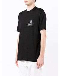 schwarzes T-Shirt mit einem Rundhalsausschnitt von Giorgio Armani