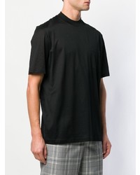 schwarzes T-Shirt mit einem Rundhalsausschnitt von Lanvin