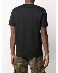 schwarzes T-Shirt mit einem Rundhalsausschnitt von Belstaff