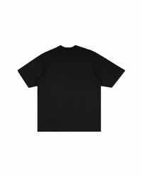 schwarzes T-Shirt mit einem Rundhalsausschnitt von Supreme