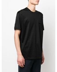 schwarzes T-Shirt mit einem Rundhalsausschnitt von Low Brand