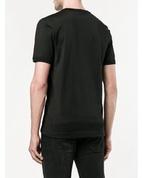 schwarzes T-Shirt mit einem Rundhalsausschnitt von Dolce & Gabbana