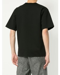 schwarzes T-Shirt mit einem Rundhalsausschnitt von Kolor