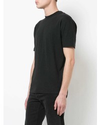 schwarzes T-Shirt mit einem Rundhalsausschnitt von Alexander Wang