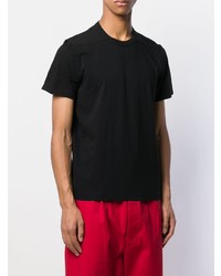 schwarzes T-Shirt mit einem Rundhalsausschnitt von Rick Owens