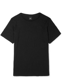schwarzes T-Shirt mit einem Rundhalsausschnitt von Club Monaco