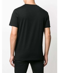 schwarzes T-Shirt mit einem Rundhalsausschnitt von Moschino