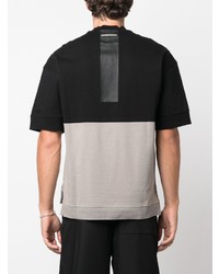 schwarzes T-Shirt mit einem Rundhalsausschnitt von Emporio Armani