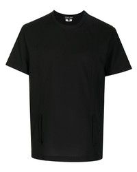 schwarzes T-Shirt mit einem Rundhalsausschnitt von Comme des Garcons Homme Deux