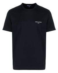 schwarzes T-Shirt mit einem Rundhalsausschnitt von Comme des Garcons Homme