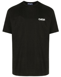 schwarzes T-Shirt mit einem Rundhalsausschnitt von Comme des Garcons Homme