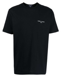 schwarzes T-Shirt mit einem Rundhalsausschnitt von Comme des Garcons Homme