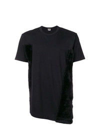 schwarzes T-Shirt mit einem Rundhalsausschnitt von Comme Des Garcons Homme Plus