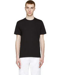 schwarzes T-Shirt mit einem Rundhalsausschnitt von Comme des Garcons