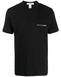 schwarzes T-Shirt mit einem Rundhalsausschnitt von Comme Des Garcons SHIRT