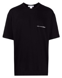 schwarzes T-Shirt mit einem Rundhalsausschnitt von Comme Des Garcons SHIRT