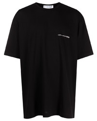 schwarzes T-Shirt mit einem Rundhalsausschnitt von Comme Des Garcons SHIRT