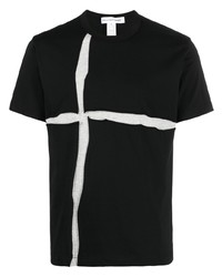 schwarzes T-Shirt mit einem Rundhalsausschnitt von Comme Des Garcons SHIRT