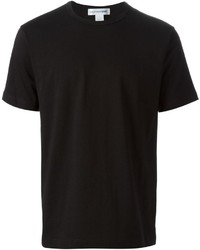 schwarzes T-Shirt mit einem Rundhalsausschnitt von Comme Des Garcons SHIRT