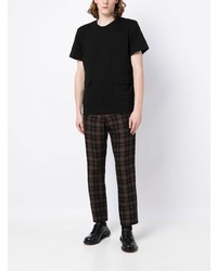 schwarzes T-Shirt mit einem Rundhalsausschnitt von Comme des Garcons Homme Deux