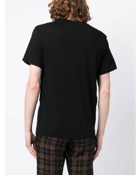 schwarzes T-Shirt mit einem Rundhalsausschnitt von Comme des Garcons Homme Deux