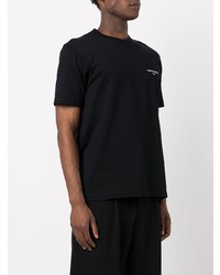 schwarzes T-Shirt mit einem Rundhalsausschnitt von Comme des Garcons Homme