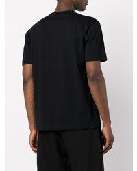 schwarzes T-Shirt mit einem Rundhalsausschnitt von Comme des Garcons Homme