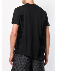 schwarzes T-Shirt mit einem Rundhalsausschnitt von Comme Des Garcons Homme Plus