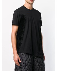 schwarzes T-Shirt mit einem Rundhalsausschnitt von Comme Des Garcons Homme Plus