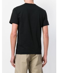 schwarzes T-Shirt mit einem Rundhalsausschnitt von Comme Des Garcons Homme Plus